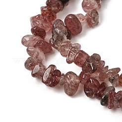 Chapelets de perles aux fraises en quartz naturel&nbsp;GG-CBAC13F-B05-01