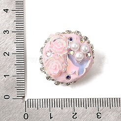 Handgemachte Fimo-Perlen Strass&nbsp;CLAY-Z005-03A