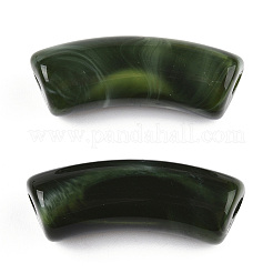 Undurchsichtige zweifarbige Acrylperlen&nbsp;X-MACR-ZX023-01B