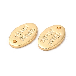 Ovale Anhänger aus Messing&nbsp;KK-B074-43G
