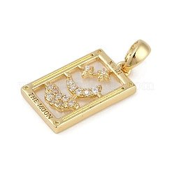 Pendenti in ottone con strass trasparenti&nbsp;KK-M002-01G