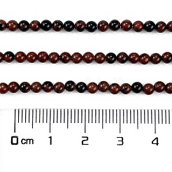 Chapelets de perles en obsidienne d'acajou naturel&nbsp;G-N0189-02-3mm-A