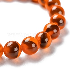 Unisex natürliche Zuckerherz Achat Perlen Stretch Armbänder&nbsp;LS-BJEW-K097-01A-03