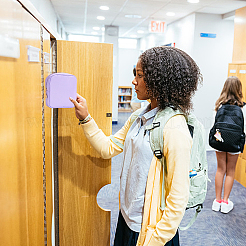 Borsa portatrucchi quadrata in poliestere&nbsp;ABAG-CP0001-30