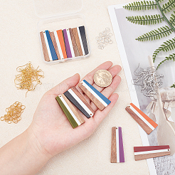 Trapezförmiger Charm-Ohrring-DIY-Set für Mädchen und Frauen&nbsp;DIY-OC0007-80