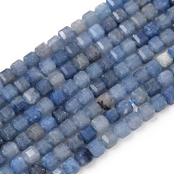 Natürlichen blauen Aventurin Perlen Stränge&nbsp;G-F797-A24-01