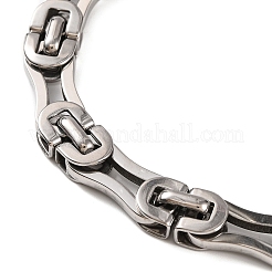 Anlaufgeschützte 201 Edelstahl-Kettenarmbänder im Königskettenstil&nbsp;BJEW-B078-96P