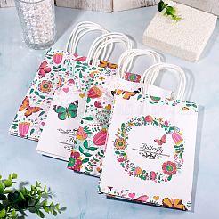 8 stücke 4 arten rechteck mit schmetterling muster papier geschenk taschen&nbsp;CARB-TA0001-09