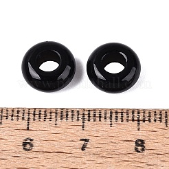 Europäische Perlen aus natürlichem Obsidian&nbsp;G-Q602-04M