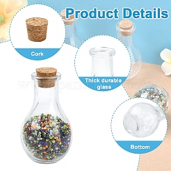 15 Glasflasche für Perlenbehälter&nbsp;AJEW-YW0001-53A