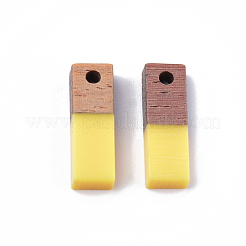 Pendentifs en bois de résine et de noyer&nbsp;RESI-S358-19A