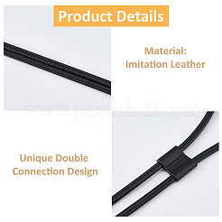 Kordelzug aus PU-Leder zur Herstellung von Beuteltaschen&nbsp;DIY-WH0430-711A-04