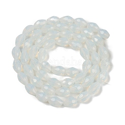 Chapelets de perles en verre d'imitation jade électrolytique&nbsp;EGLA-N013-J4mm-D02
