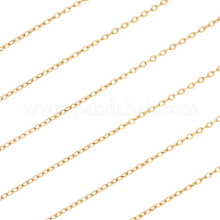 1 Rolle Ionenplattierung (IP) 304 Edelstahl-Kabelketten&nbsp;CHS-BBC0001-20