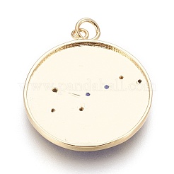Colgantes de Latón Cubic Zirconia&nbsp;KK-O113-06B-G