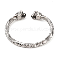 Offene Armreifen aus 304er Edelstahl für Männer&nbsp;BJEW-U001-06C-AS