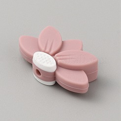 Lotus-Perlen aus umweltfreundlichem Silikon in Lebensmittelqualität&nbsp;SIL-WH0019-22B