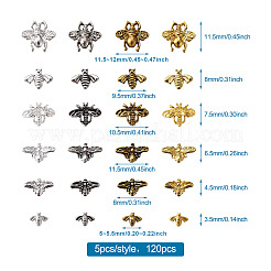 Cabochons en alliage d'abeilles&nbsp;MRMJ-TA0001-16