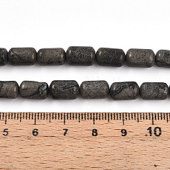 Natürliche Pyrit Perlen Stränge&nbsp;G-N346-01B-01