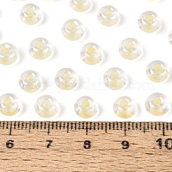 Cuentas de vidrio transparentes con colores interiores de fgb&nbsp;SEED-T009-01H