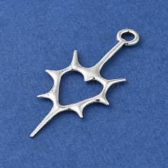 Pendentifs en alliage de style tibétain&nbsp;PALLOY-O002-06B-AS