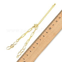 Herstellung von Armbändern aus Messing-Büroklammerketten und gedrehten Ketten&nbsp;AJEW-JB01618