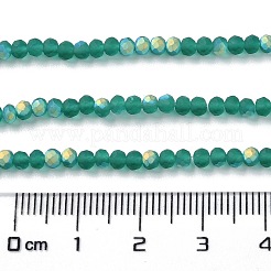 Abalorios de vidrio jade de imitación hebras&nbsp;EGLA-YW0003-19A-15