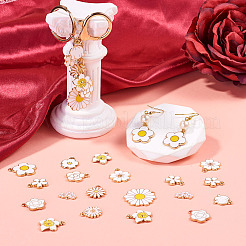 64pcs 16 styles de pendentifs en émail en alliage&nbsp;ENAM-TA0004-13