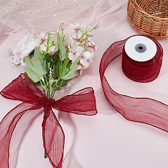 Polyester Organza Bänder&nbsp;SRIB-WH0011-357B