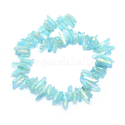 Elettrodeposte quarzo naturale perline di cristallo fili&nbsp;G-P368-05C