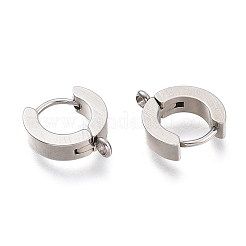 Boucles d'oreilles créoles en acier inoxydable 304 résistant au ternissement&nbsp;STAS-I167-01C-P