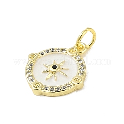 Ottone micro spianare pendenti zirconi&nbsp;KK-E111-28G