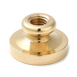 Vergoldeter Wachssiegel-Stempelkopf aus Messing&nbsp;LS-AJEW-C031-01C