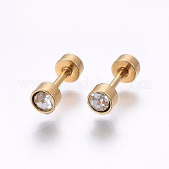 Tapones para lóbulos de oreja de acero inoxidable 304&nbsp;EJEW-H362-08G-C