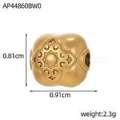 304 Edelstahlperlen&nbsp;STAS-OY013-4G