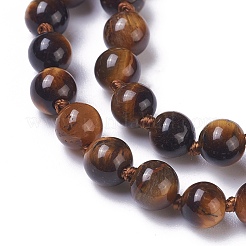 Natürliches Tigerauge Perlenkette&nbsp;NJEW-I107-02