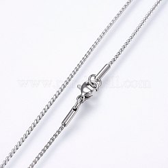 Collane a catena in acciaio inossidabile 304 anti-ossidazione&nbsp;X-NJEW-F227-01P-01