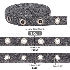 Ruban polyester pailleté de 9 mètre avec œillets en alliage&nbsp;OCOR-PH0002-94A