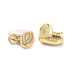 Echte 18 Karat vergoldete Messing Micro Pave klare Zirkonia Anhänger&nbsp;KK-D004-12G