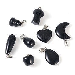 8 Stück 8 Stile natürliche Obsidian-Anhänger&nbsp;G-TA0002-29