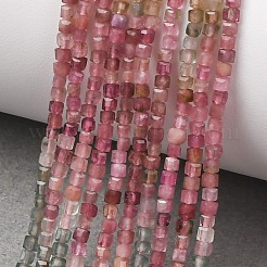 Colliers de perles de tourmaline multicolores naturelles&nbsp;G-D110-B02-02