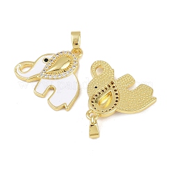 Ottone micro spianare pendenti zirconi&nbsp;KK-F908-08G-03