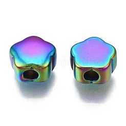 Gestellbeschichtung Regenbogenfarben 304 Edelstahlperlen&nbsp;STAS-S119-085