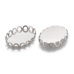 Montature per cabochon in acciaio inossidabile 304 anti-ossidazione&nbsp;STAS-P249-13A-P