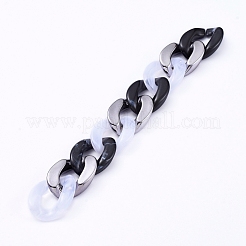 Catene per cordoli acriliche fatte a mano stile imitazione pietra preziosa&nbsp;AJEW-JB00534-01