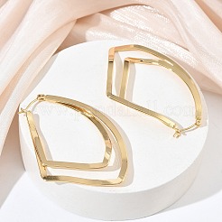 Boucles d'oreilles en laiton de cercle pour les femmes&nbsp;KK-CBA4112-08G