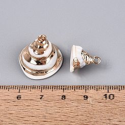 Galvanisierte Anhänger aus natürlichen Muscheln&nbsp;SSHEL-Q100-07KCG