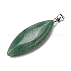 Gros pendentifs en aventurine verte naturelle&nbsp;G-F820-06O