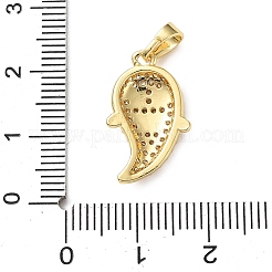 Colgante micropavé cubic zirconia de latón&nbsp;KK-I383-06G-02