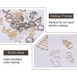 Pendentifs de lunette ouverte en alliage&nbsp;PALLOY-OC0001-20